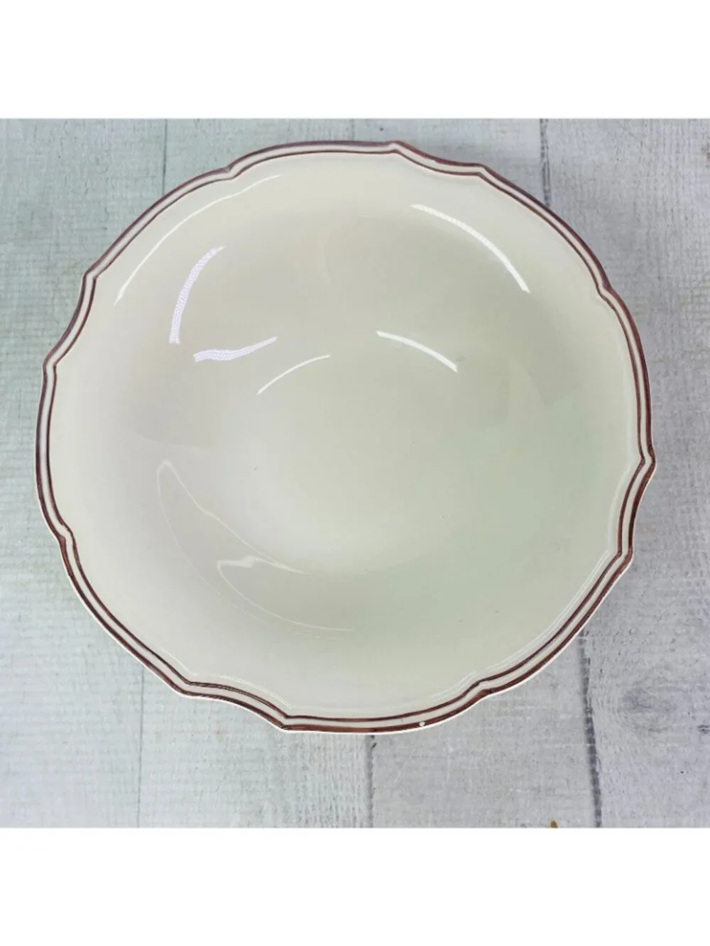 Bordallo Pinheiro Portugal CHAMBORD Scalloped Cream Soup Ceral Bowls Set of 4